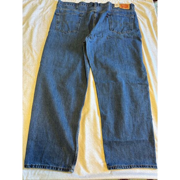 Levis 505 Size 50 x 32 Blue Big Tall Straight Leg Jeans New - Picture 5 of 5